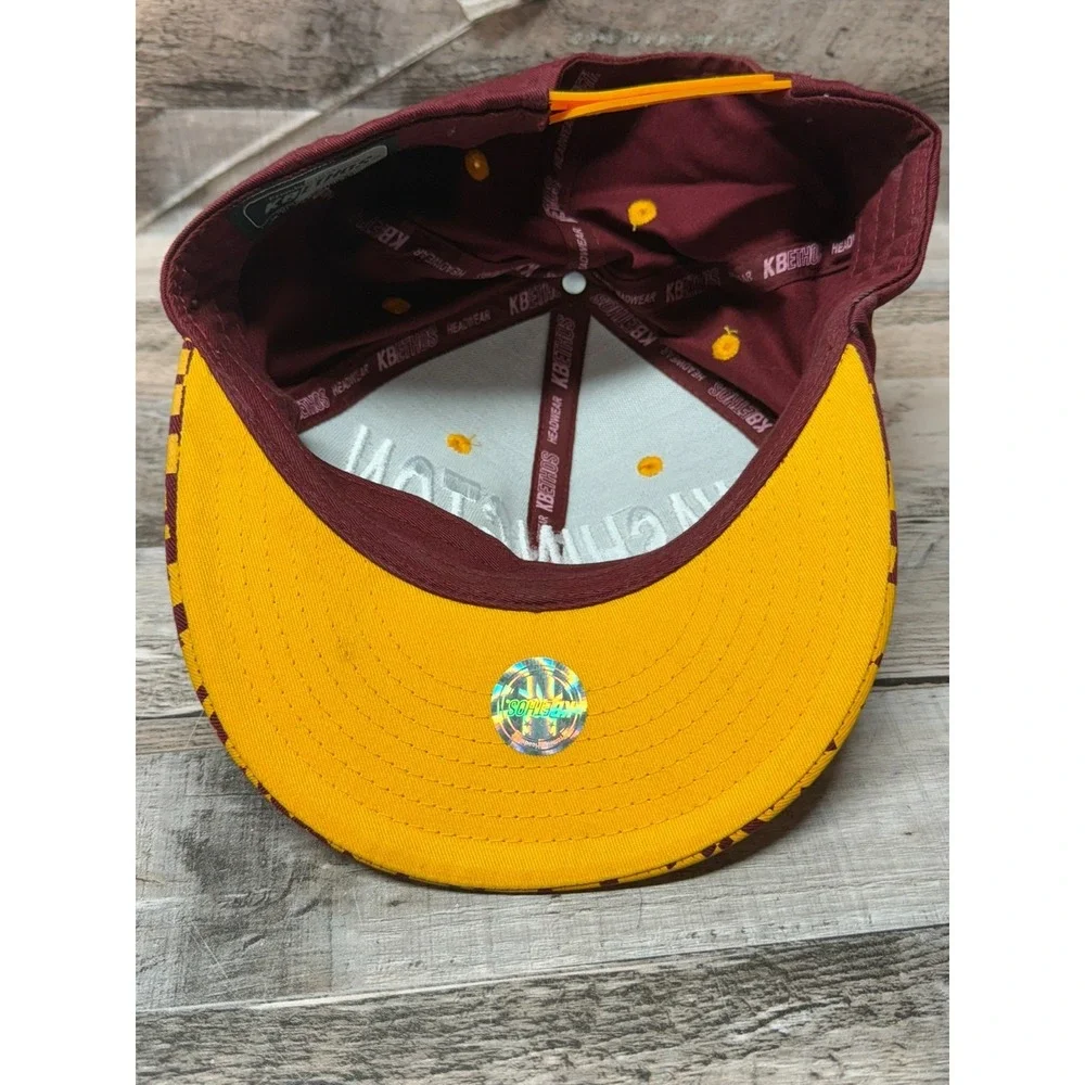KB Ethos Snapback Washington Commanders Football Hat Red Yellow